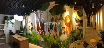 墙绘环创照片墙