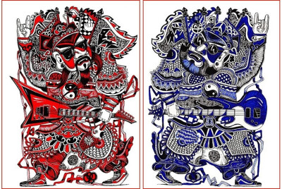 年画 门神 春节 备课素材收集 儿童画