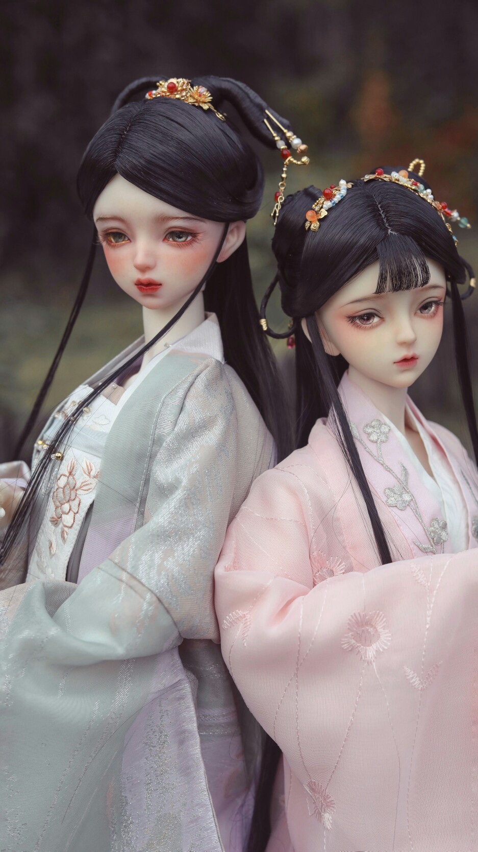 古风美人 sd娃娃 bjd 玩具 人偶 壁纸 萌物