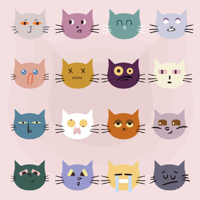 猫咪图案素材