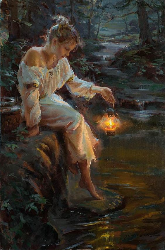 浪漫写实主义风格,来自美国当代画家daniel f.gerhartz.