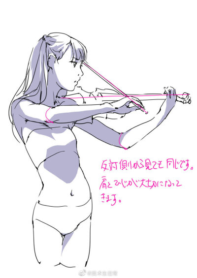 人体 拉小提琴