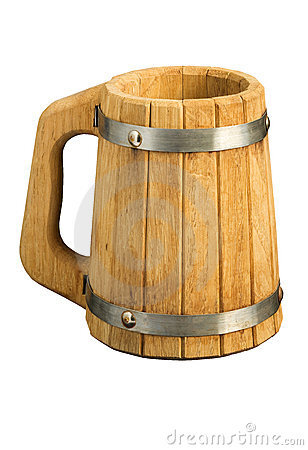 木质啤酒杯