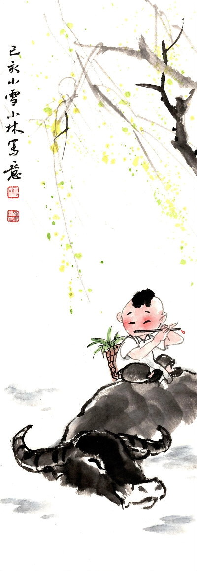 民族风水墨画