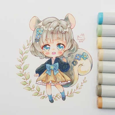 马克笔插画画师:ibu_chuan