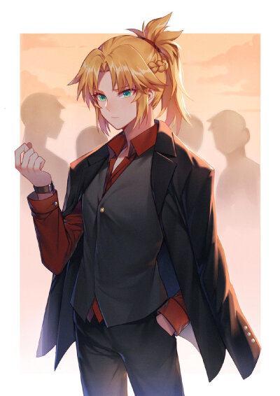 fate/grandorde 莫德雷德 绘师:夜kun(p id=7382203 本作品id=