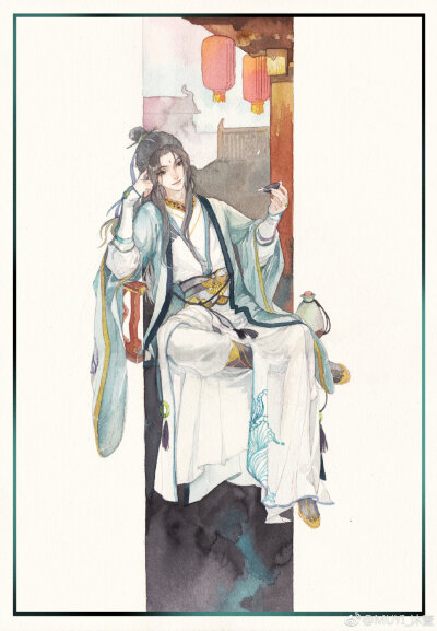 天官赐福〕少君倾酒——微博 _龙羽_longyu