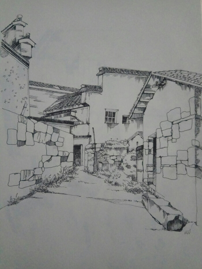 建筑素描