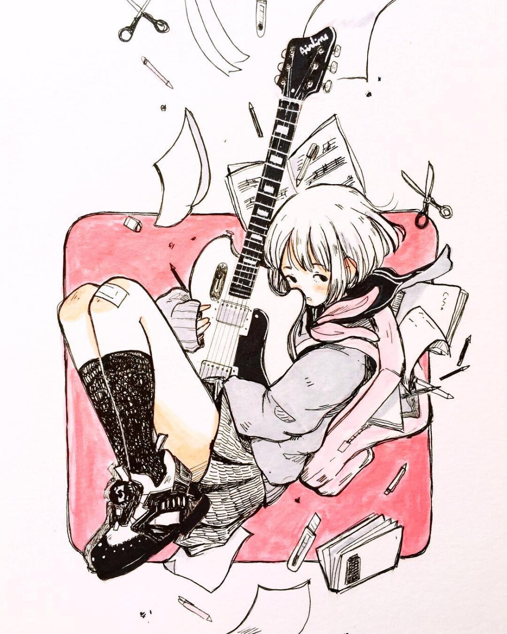 酷女孩~ (作者:智利插画师crisalys)