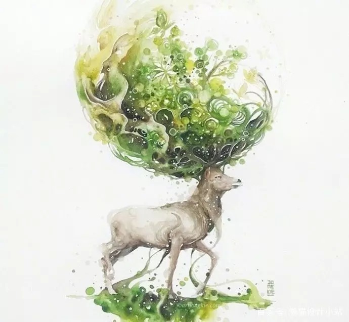 鹿插画 - 堆糖,美图壁纸兴趣社区