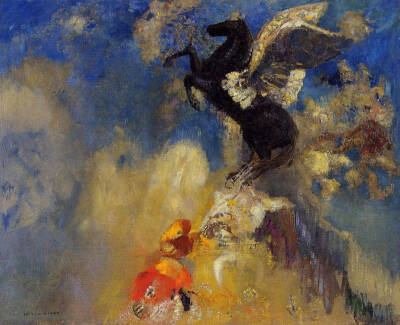 19世纪象征主义画家奥蒂诺·雷东,少年时代性格孤癖,喜欢独自其想.
