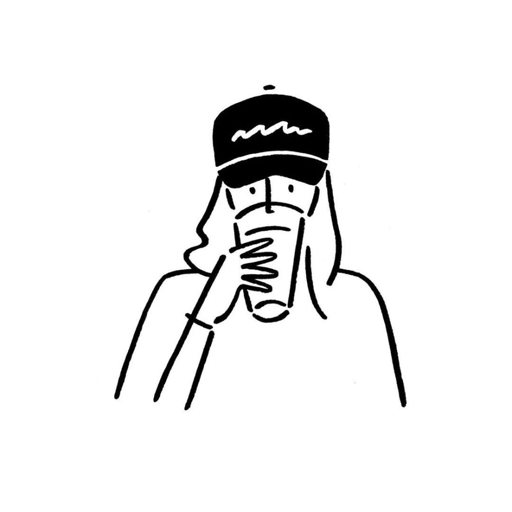 极简人物插画byyunagaba