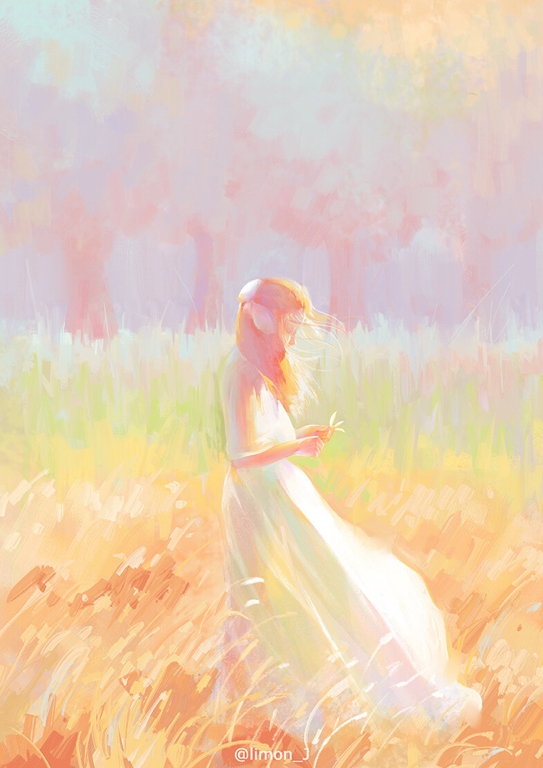 壁纸 插画 人物 手绘 电脑壁纸 手机壁纸 风景 花朵 星球 小清新 唯美