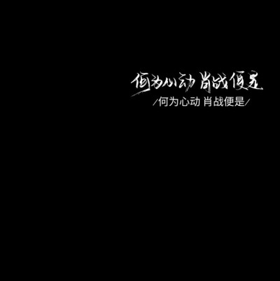 关于肖战文字控