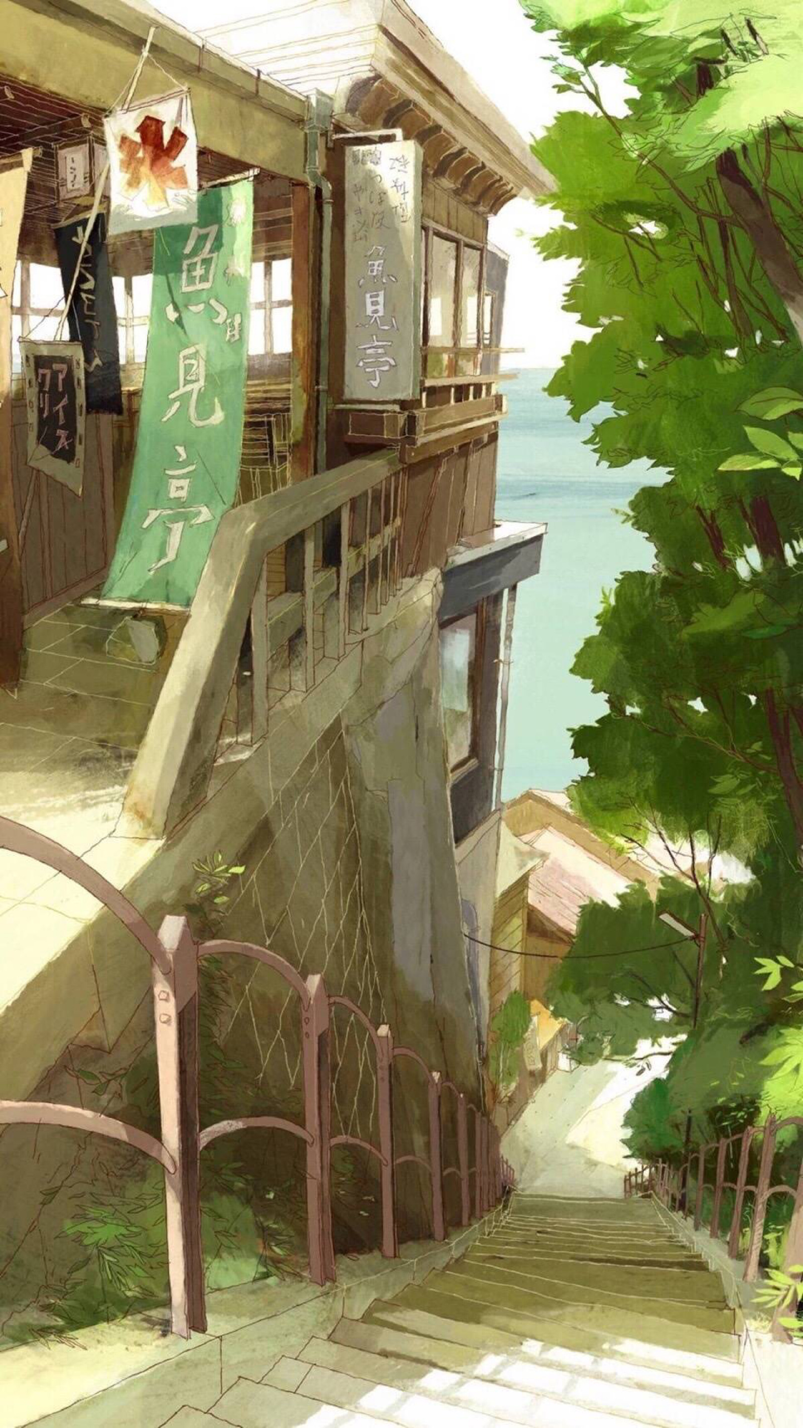 背景图 方块图 壁纸 日系 风景