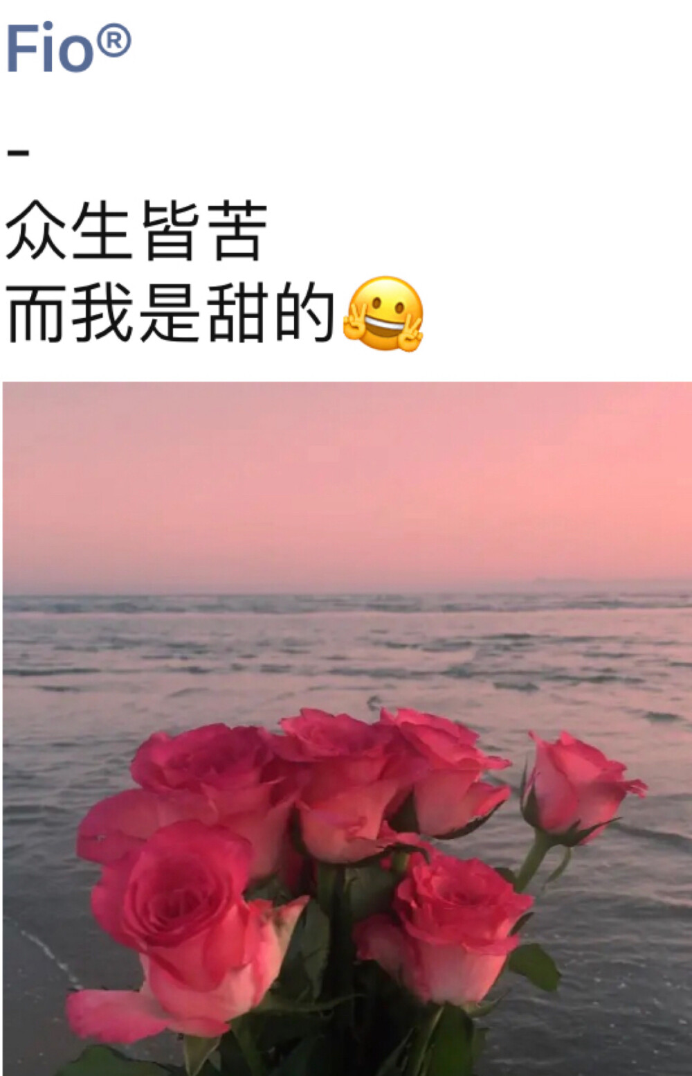 众生皆苦而我是甜的