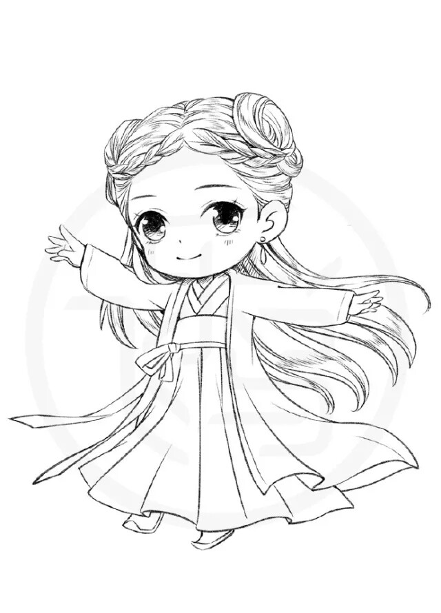 古风线稿