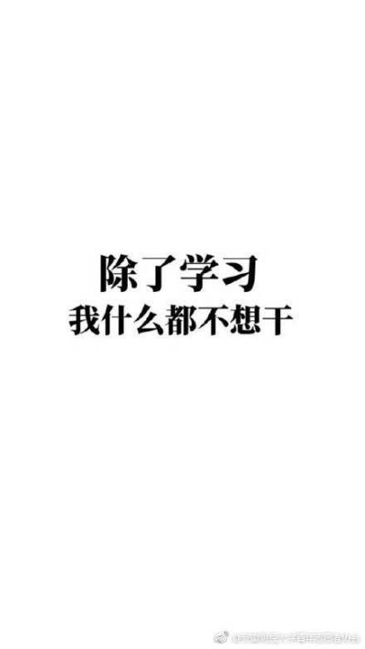 我只爱学习