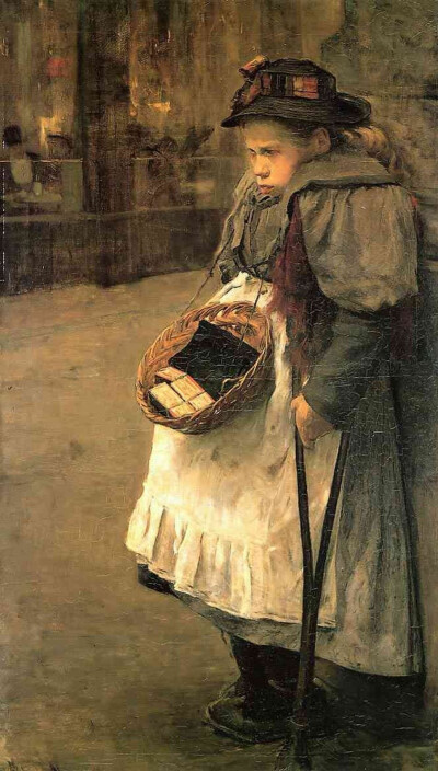 卖火柴的女孩(荷兰画家floris arntzenius作品)