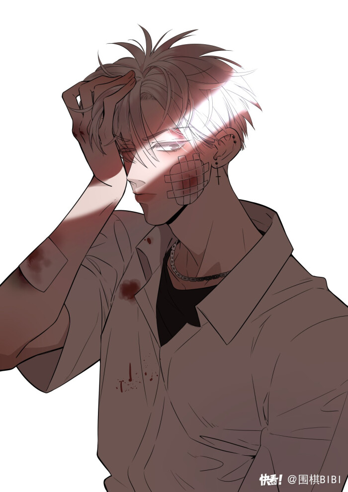 《尽失眼眸》 漫画 帅气 高清 模糊 男生 男头 酷拽 画师 壁纸 背景