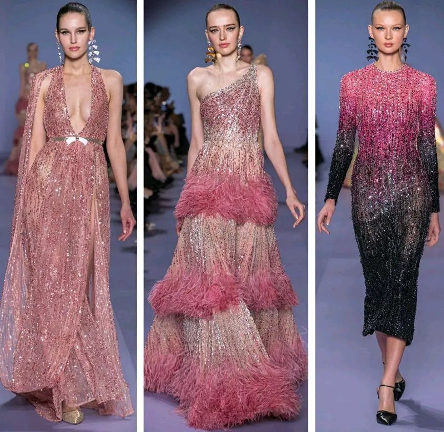 黎巴嫩著名礼服品牌georges hobeika参加了巴黎高定时装周,发布了最新