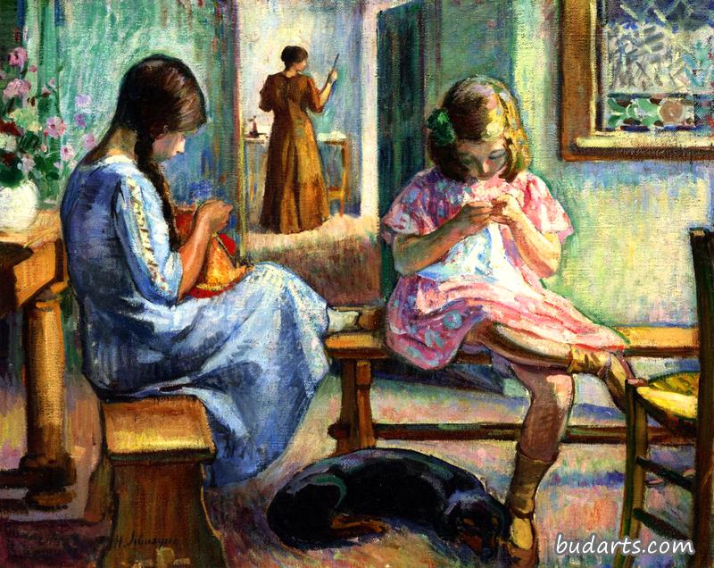 莱巴斯克(henri lebasque(法)1865-1937 后印象派画家