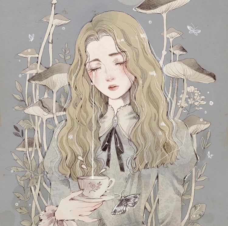 一组人物创意绘画作品 ins/loputyn