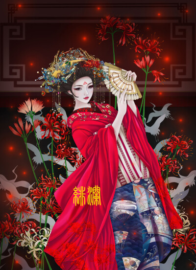 古风美人 . 舞姬 插画师:绯澜