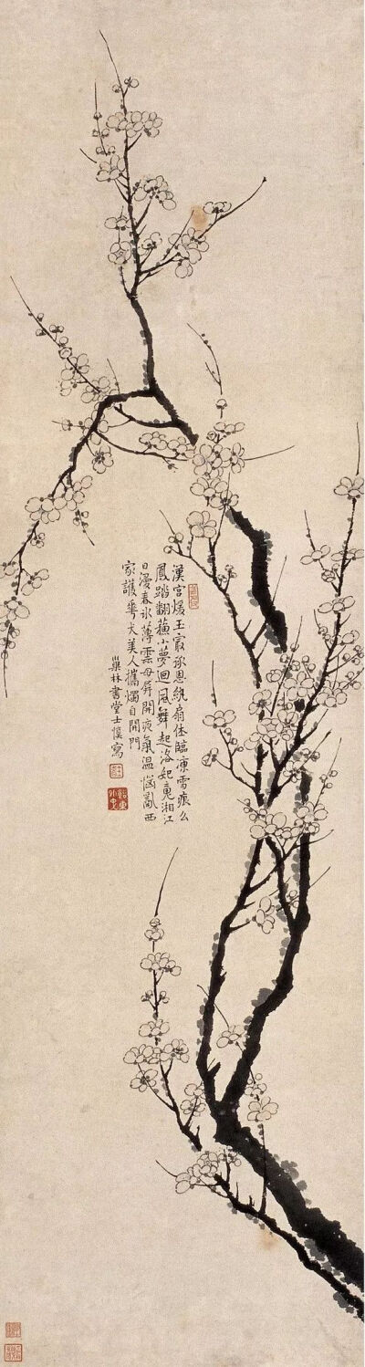 汪士慎《梅花图》,立轴,清代