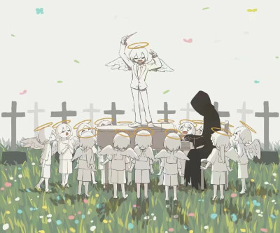 死神与天使壁纸