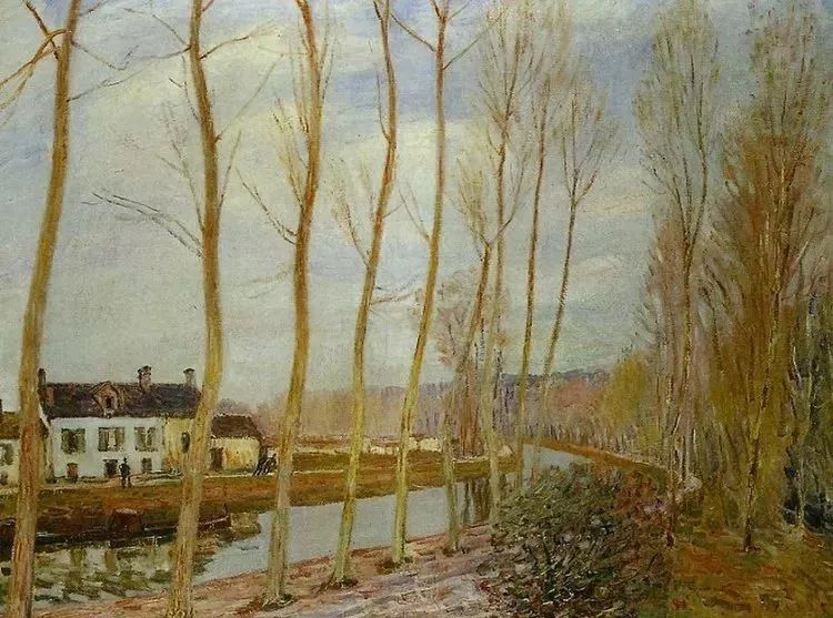 阿尔弗莱德·西斯莱《the loing canal at moret