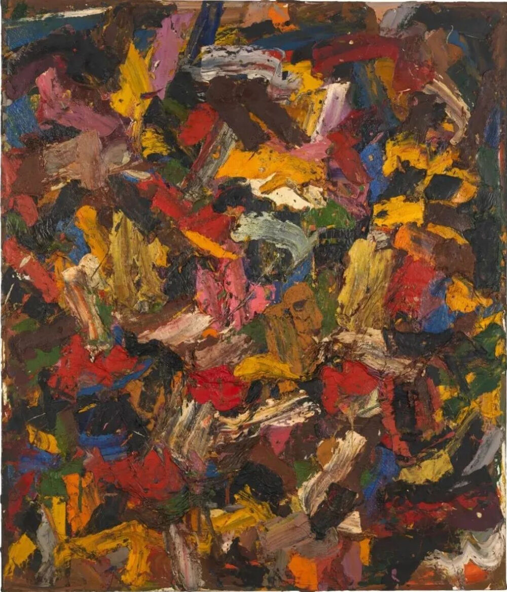 阿尔·赫尔德《无题》,布面油画,211.5×181cm,1956年