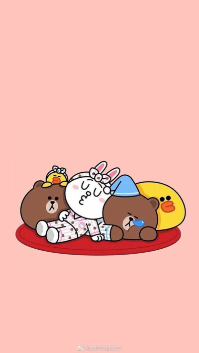 布朗熊可妮兔 line家族
