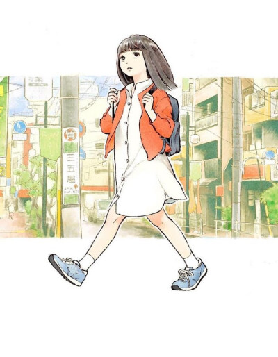 少女 插画 日本画师井田千秋水彩插画作品