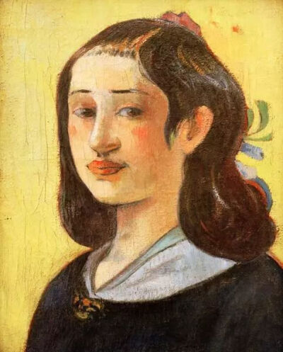 保罗·高更 《爱琳·高更的肖像》(portrait of aline gauguin)