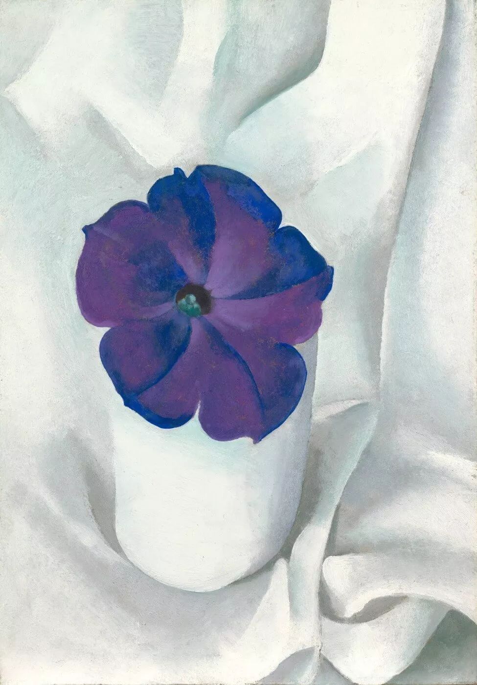 乔治亚·欧姬芙《petunia》,油画,25.4×17.8cm,1925年