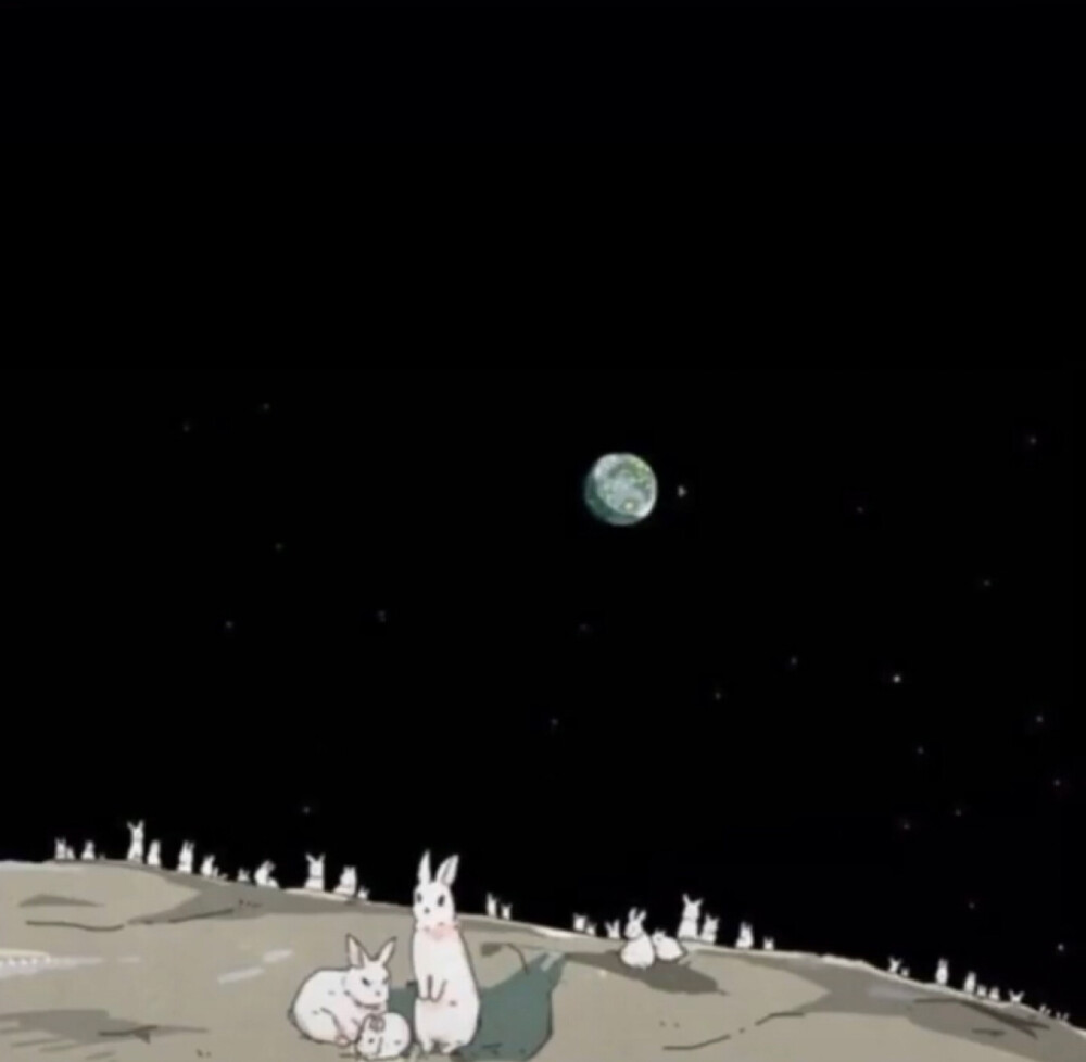 想和你 一起去宇宙听场月球上的演唱会宇航员兔子 抖音热门头像