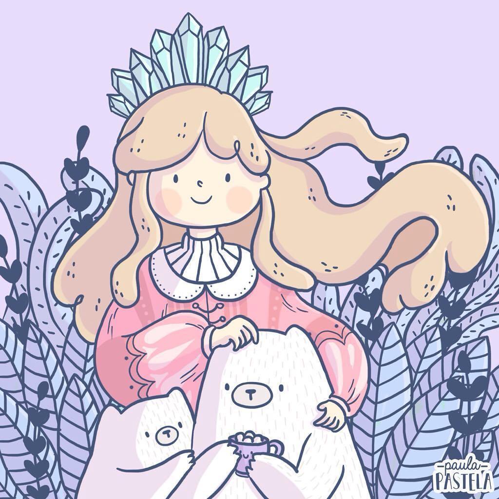 童话少女【ins画师 _paulapastela】