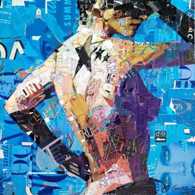 美国艺术家 derek gores 拼贴画作品 derekgores.com