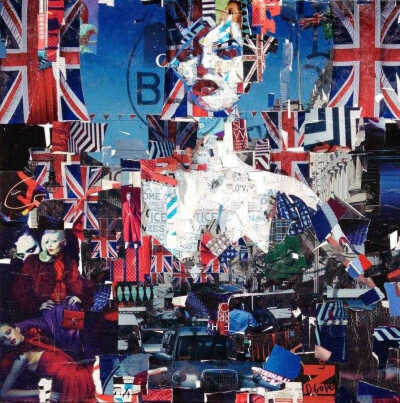 美国艺术家 derek gores 拼贴画作品 derekgores.com