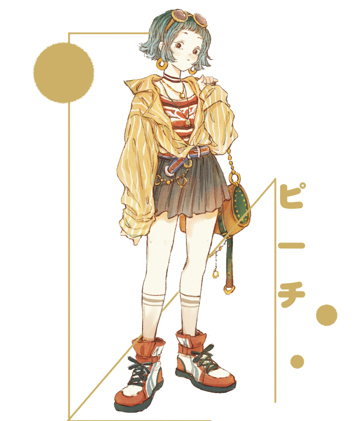 png日系少女 手帐免扣素材人物