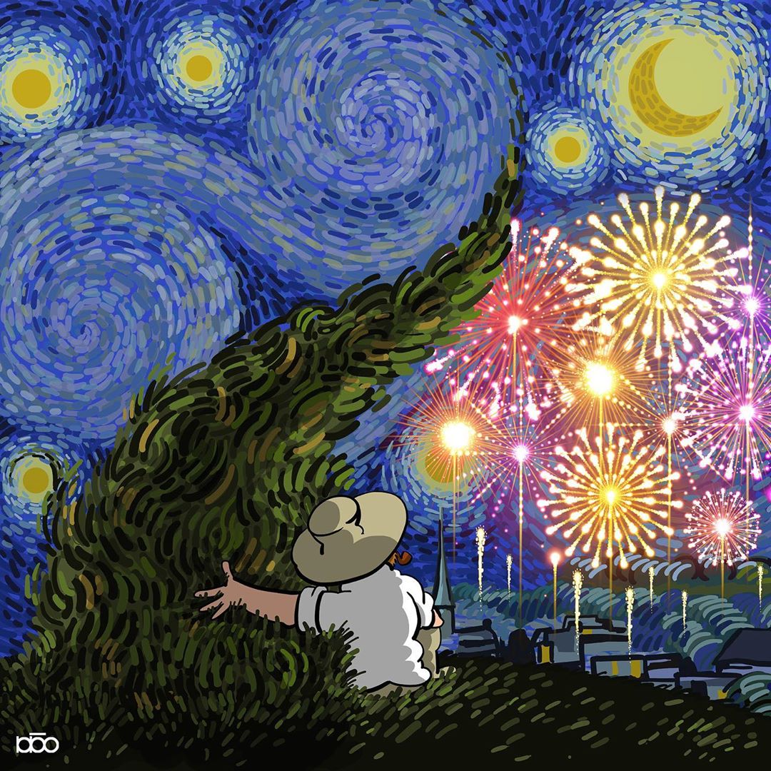 梵高 漫画 alireza karimi moghaddam