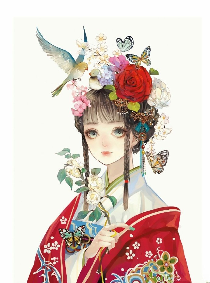 插画师长乐作品《繁花》