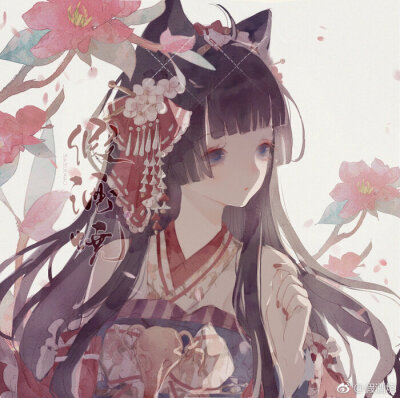女头像古风女黑白