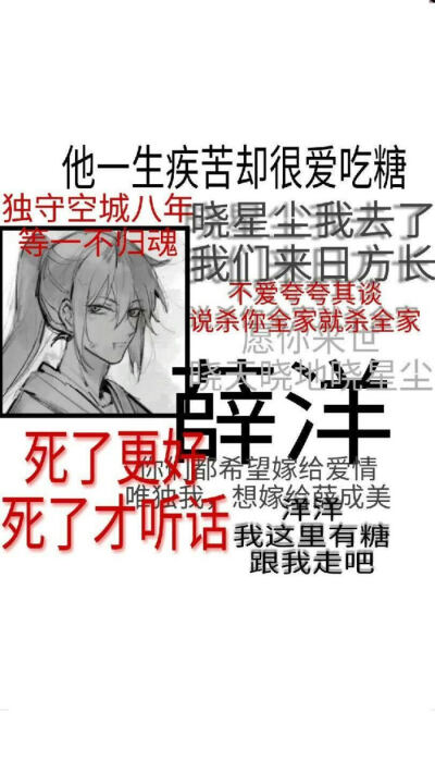 终无人唏嘘薛洋,守一无人城,侯一不归魂.