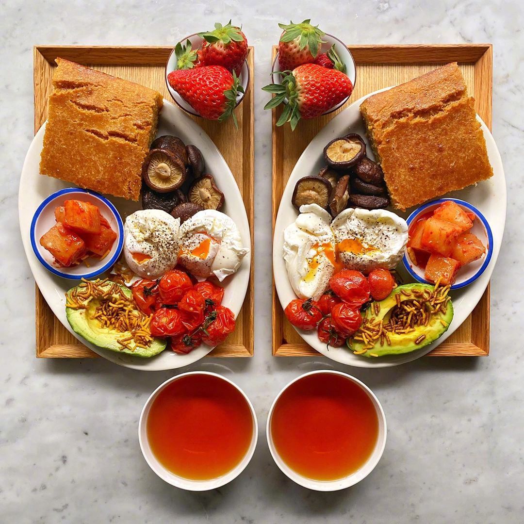 属于周末的丰盛早餐~ins:symmetrybreakfast