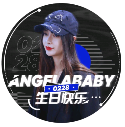 杨颖angelababy生日头像来源于微博官方