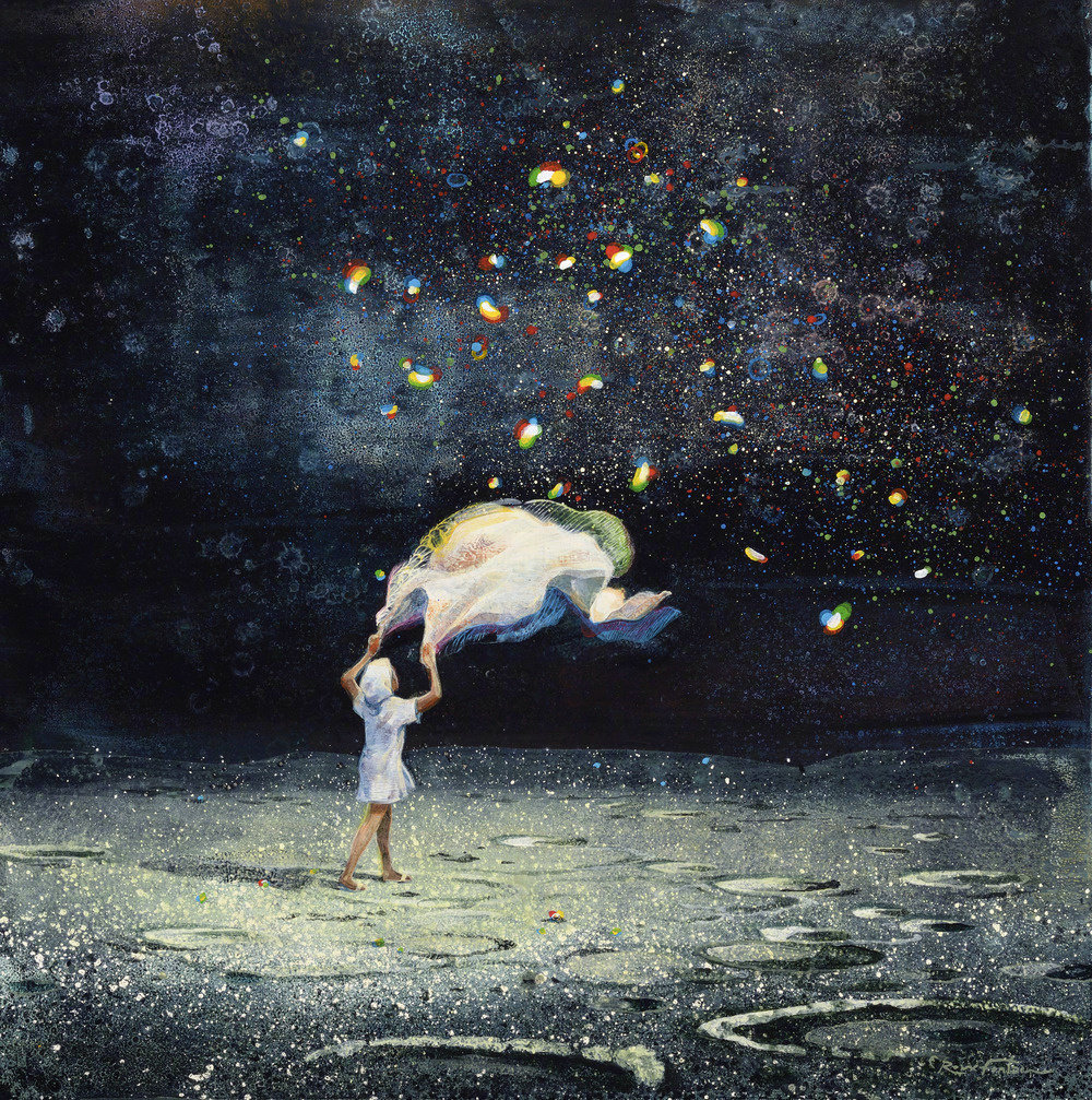 eric roux-fountaine 的画作就像朦胧的梦境.