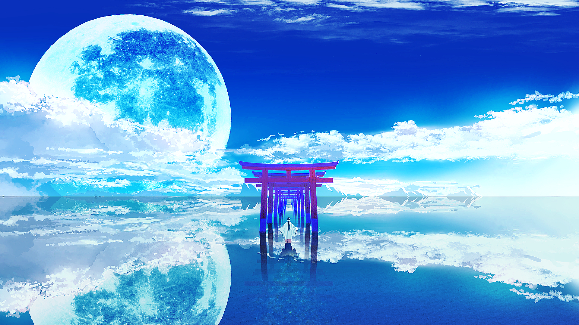 鸟居 画师:smile - 堆糖,美图壁纸兴趣社区