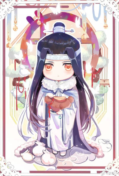 魔道祖师 蓝忘机 菌团子/绘来源:微博